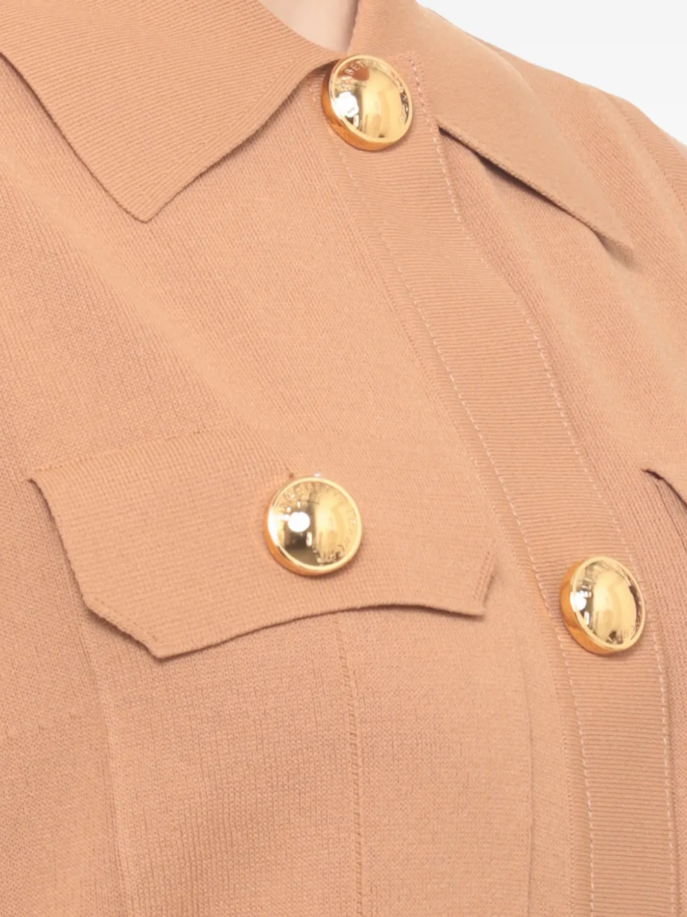 Elisabetta Franchi Mouwloze jurk Beige