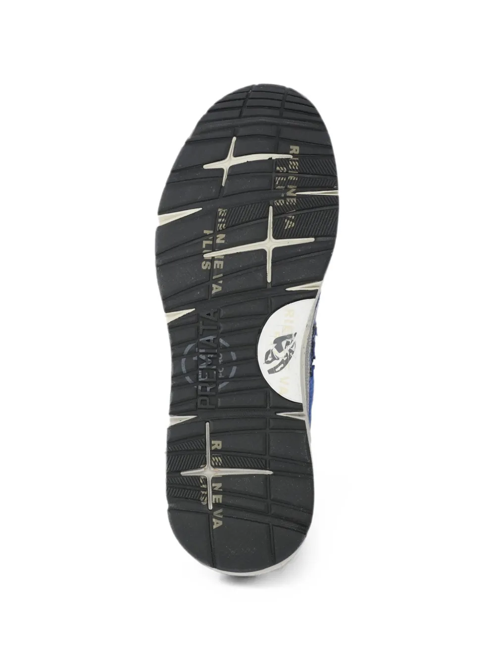 Premiata Mase panelled sneakers Blauw