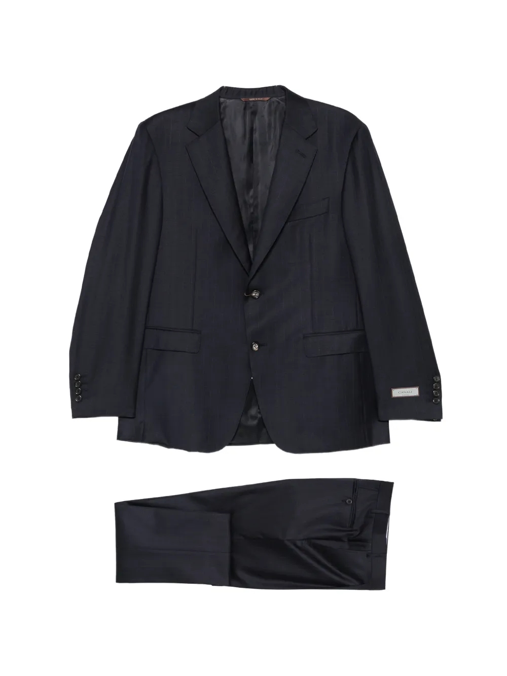 Canali pinstripe-pattern single-breasted suit - Blu