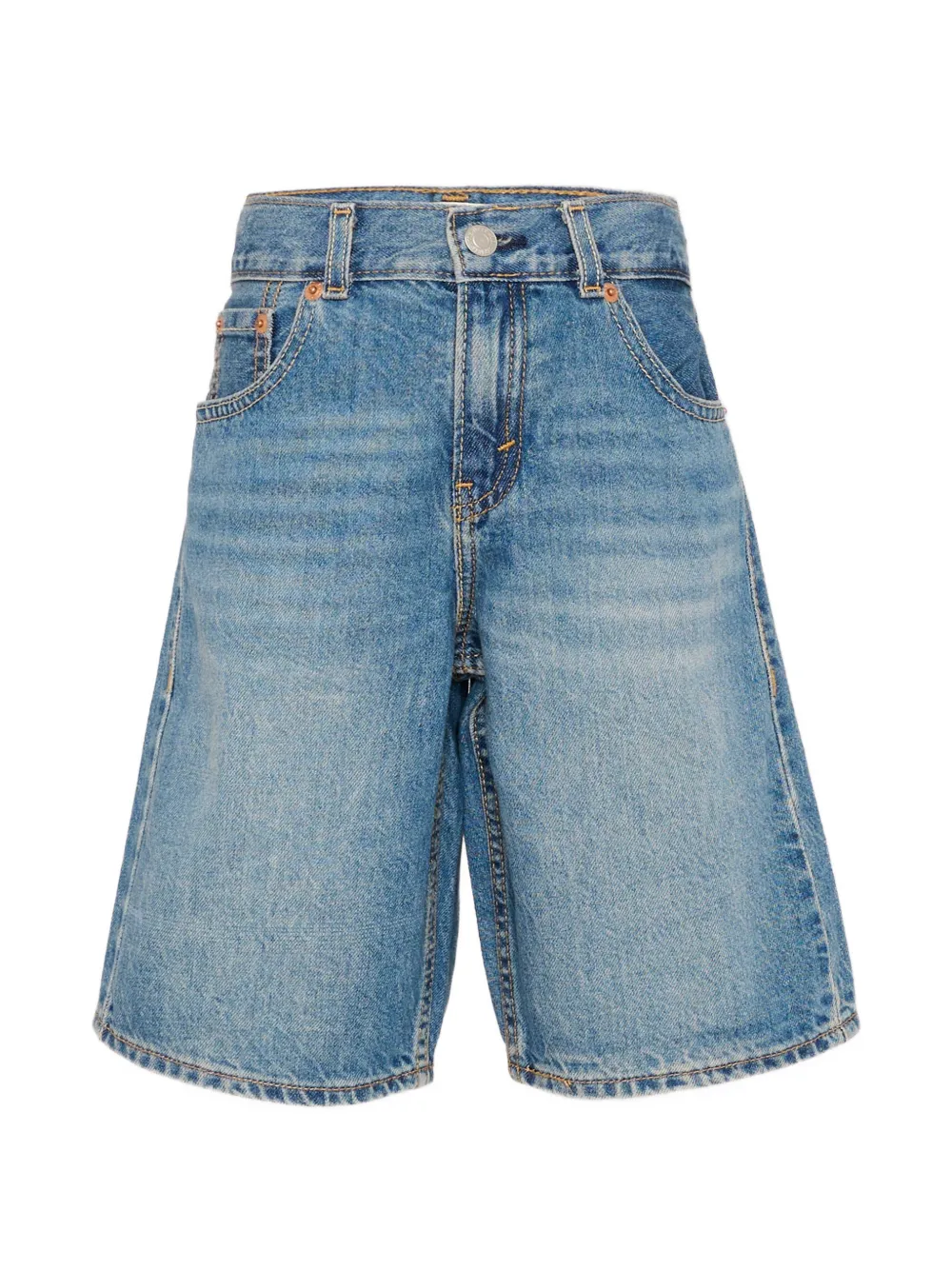Levi's Kids washed denim shorts - Blau