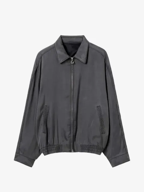 SOLID HOMME zip-up elasticated jacket