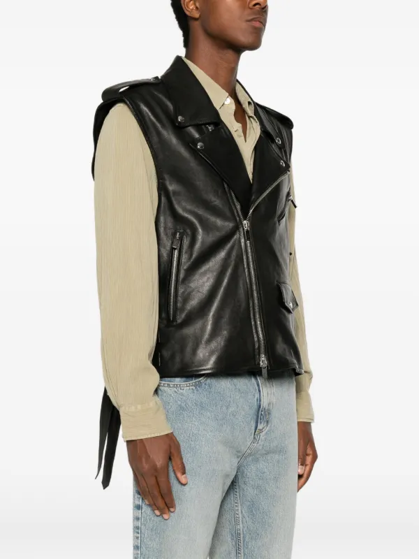 サルバトーレサントロ　レザー　ライダース　ブルゾン Salvatore Santoro ライダースジャケット | ブラック | FARFETCH JP