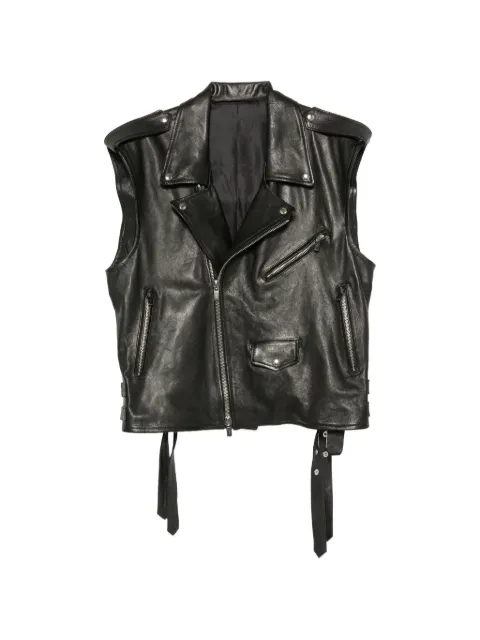 Salvatore Santoro biker-style leather jacket