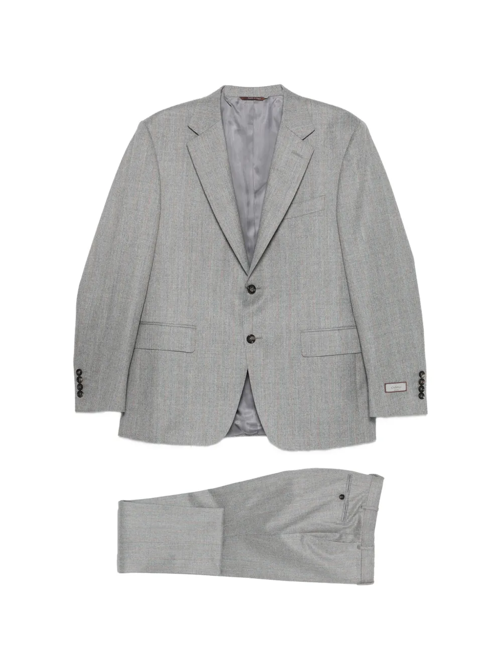 Canali pinstripe single-breasted suit - Grigio