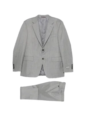 Giorgio Armani Oversized Heritage Suit In Jacquard Pinstripe