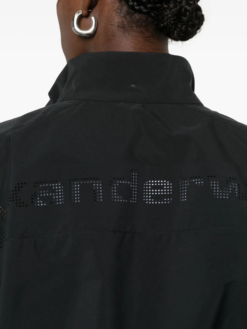 Alexander Wang Jack met geperforeerd logo en rits Zwart