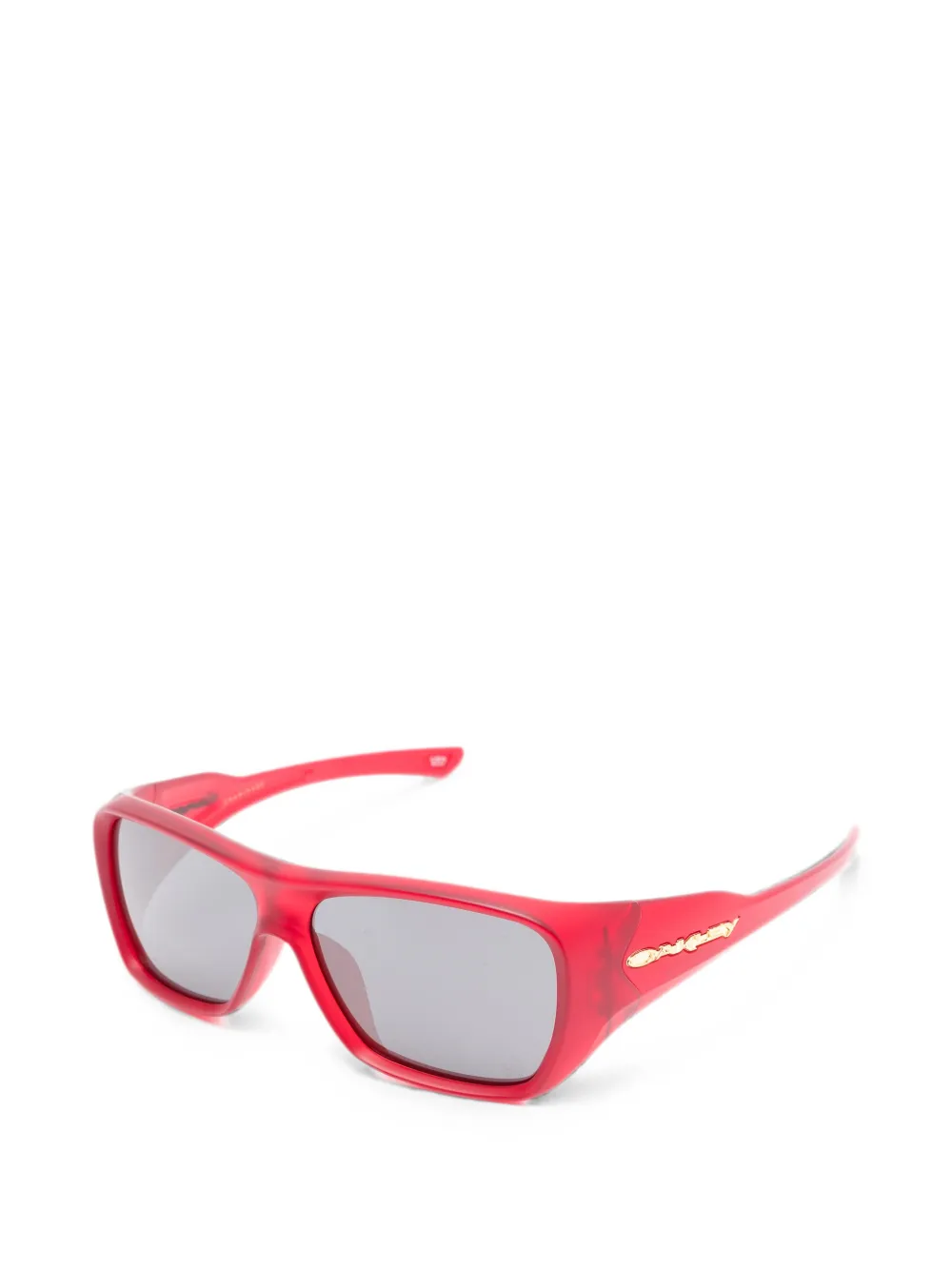 Oakley Zonnebril met vierkant montuur Rood