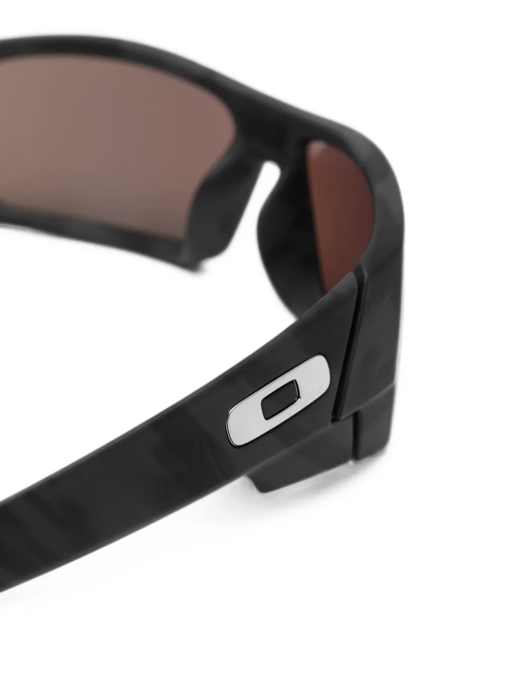 Oakley Zonnebril met vierkant montuur en camouflageprint Zwart