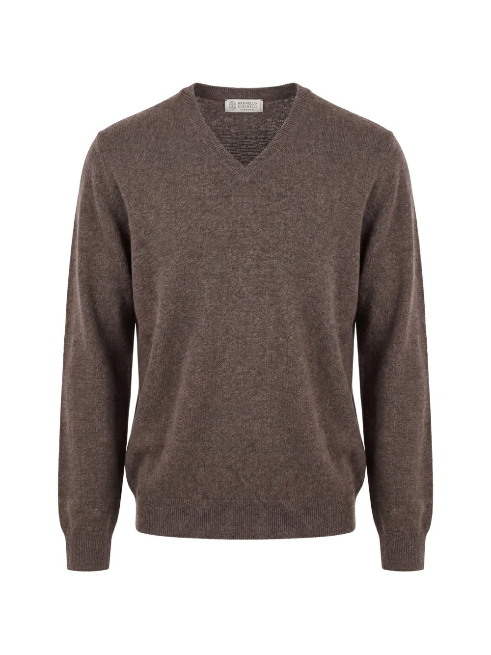 Brunello Cucinelli V-neck cashmere sweater - Marrone