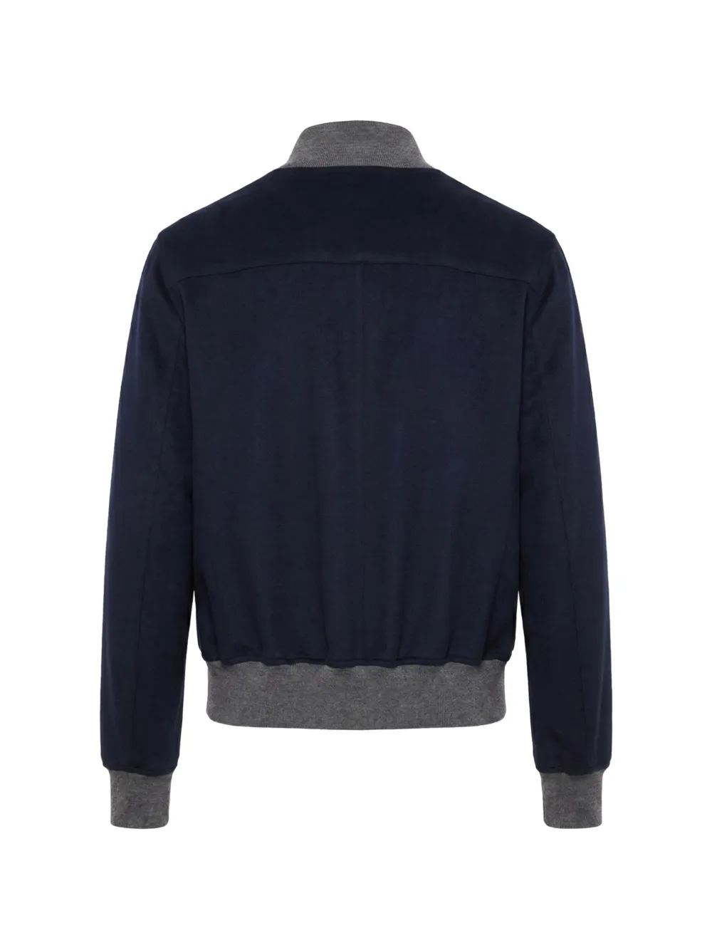 Brunello Cucinelli Button-up jjack met contrasterende afwerking Blauw