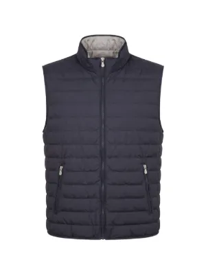 Zegna Reversible zip-up Vest | Blue | FARFETCH IN