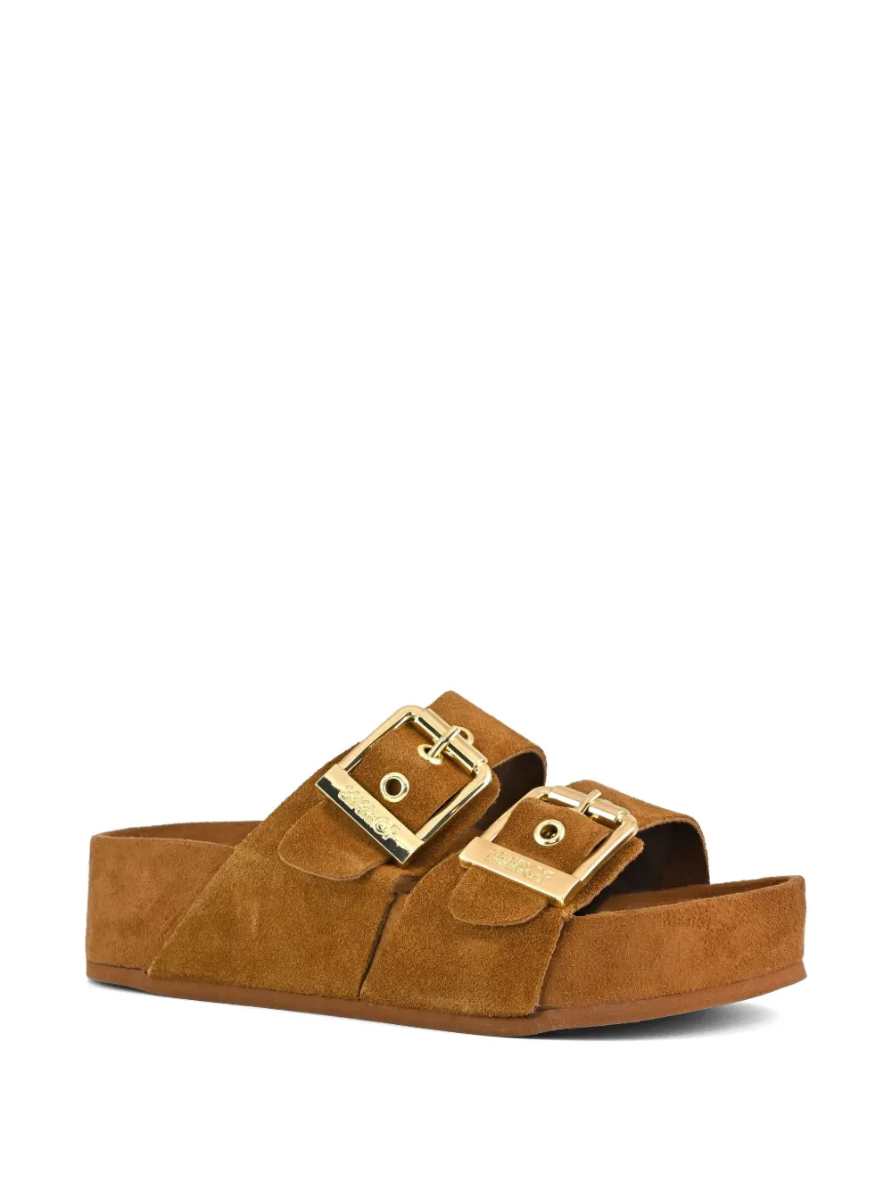 Colors Of California Dune sandalen met gespsluiting Bruin