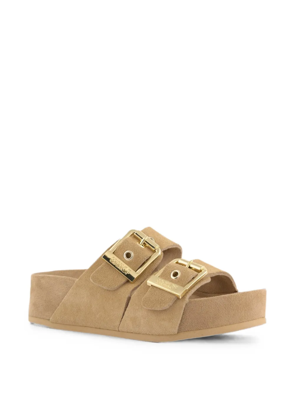 Colors Of California Dune sandalen met gespsluiting Beige
