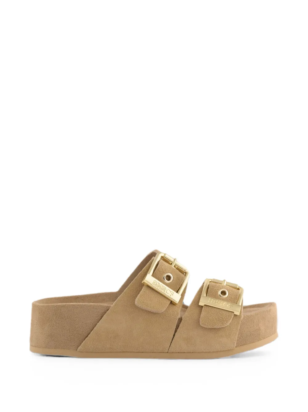 Colors Of California Dune sandalen met gespsluiting Beige