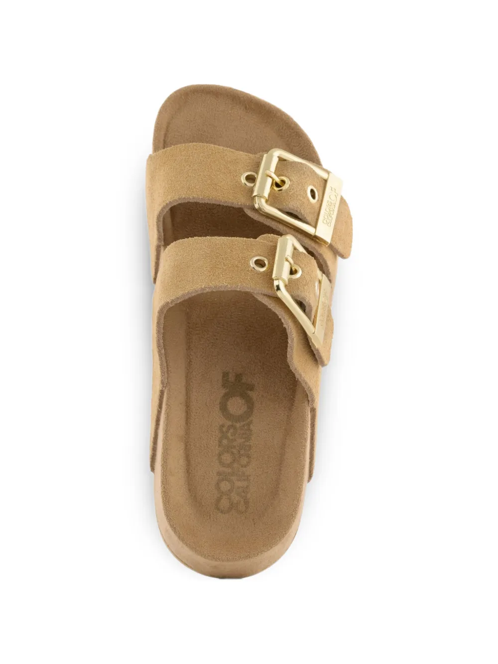 Colors Of California Dune sandalen met gespsluiting Beige