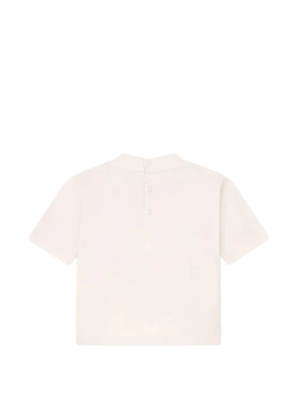 Emporio Armani Kids T-shirt- en shortsset met logo-patch Beige