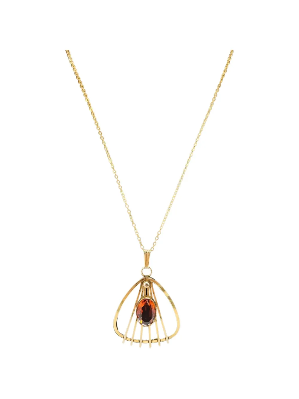 Madison Art Deco pendant necklace - Gold