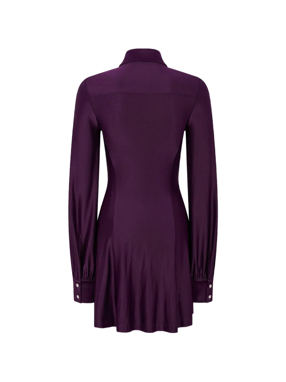 Rabanne Gedrapeerde magenta mini-jurk in jersey Paars