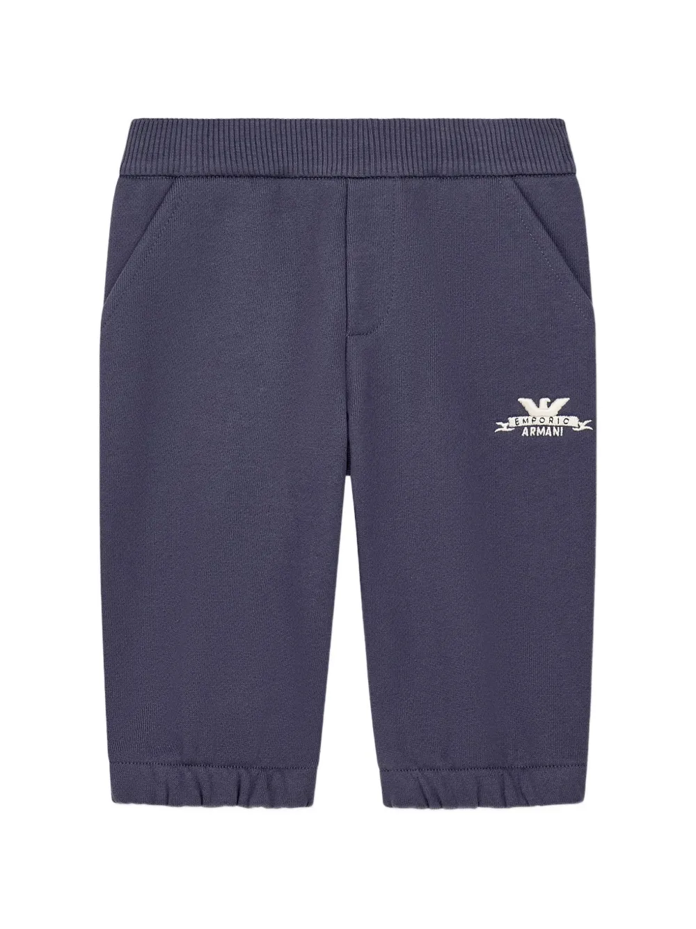 Emporio Ar i Kids Trainingsbroek met geborduurd logo Blauw