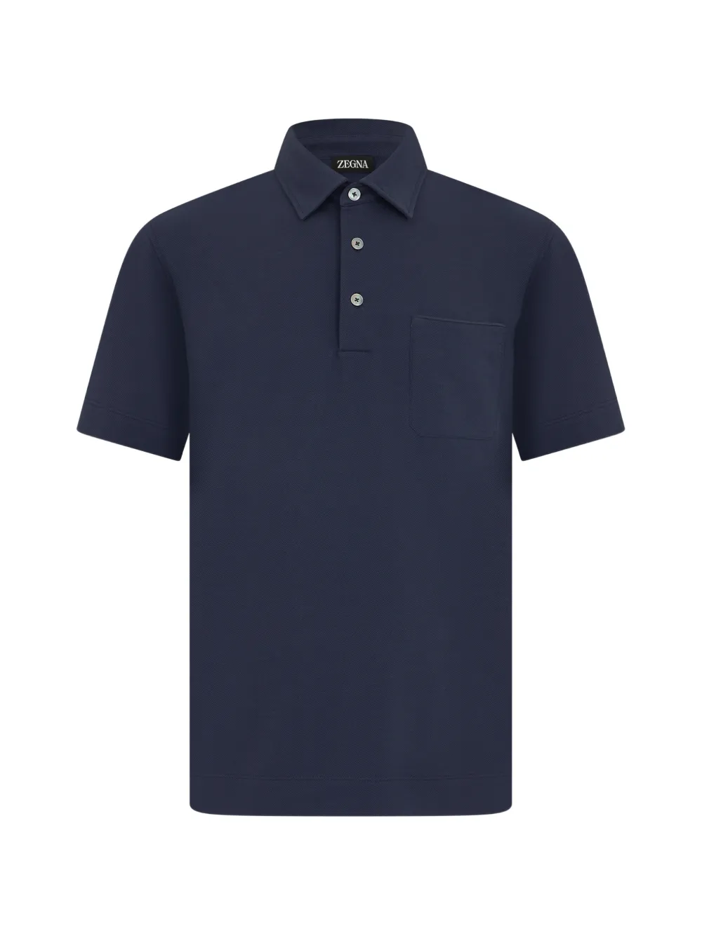 Zegna short-sleeve pocket polo shirt - Blu