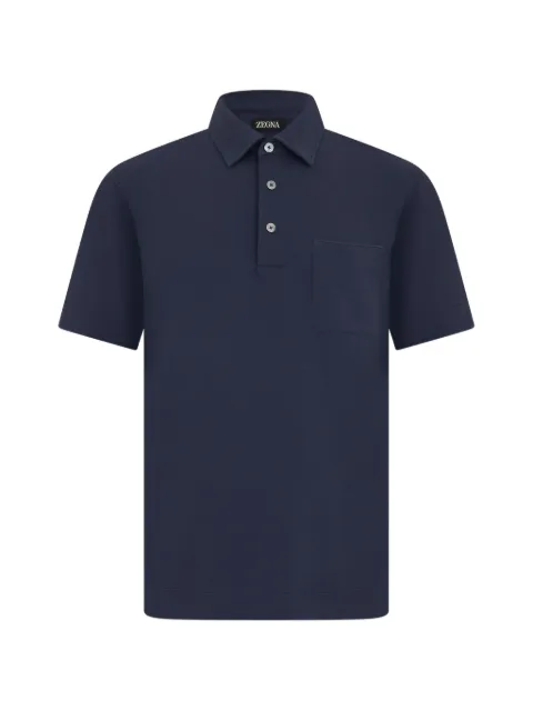 Zegna Kurzärmeliges Poloshirt mit Brusttasche