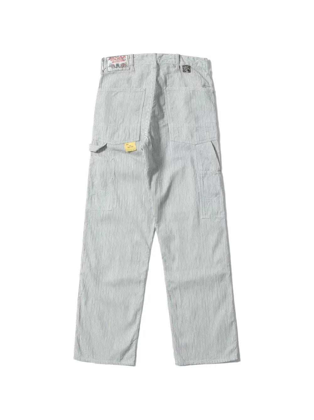 Sugar Cane Jeans Fiction Romance gestreepte straight broek Wit