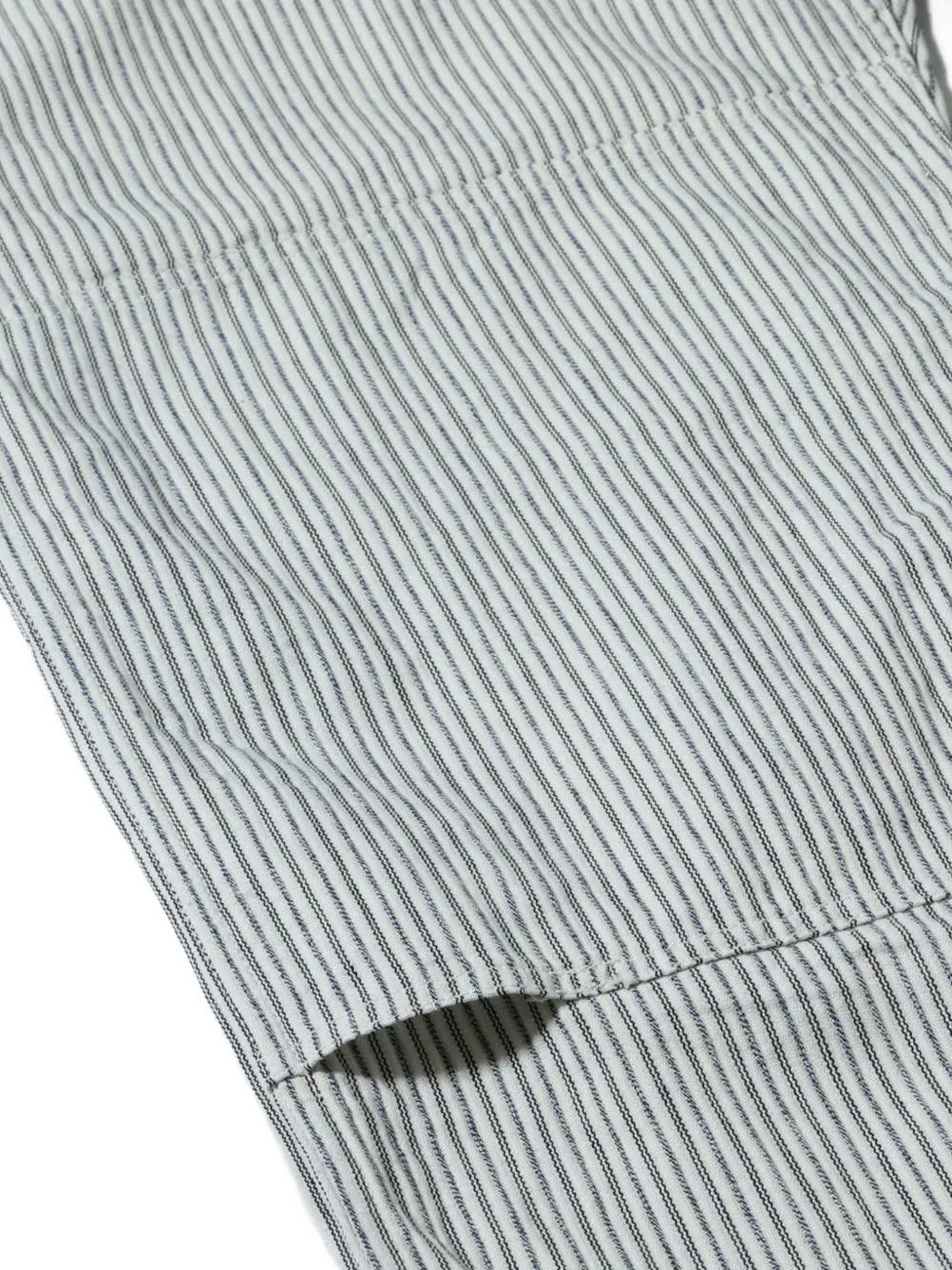 Sugar Cane Jeans Fiction Romance gestreepte straight broek Wit