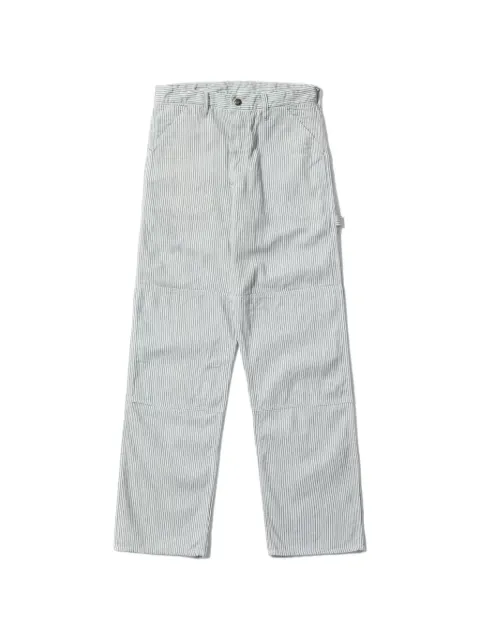 Sugar Cane Jeans Fiction Romance striped straight-leg work trousers