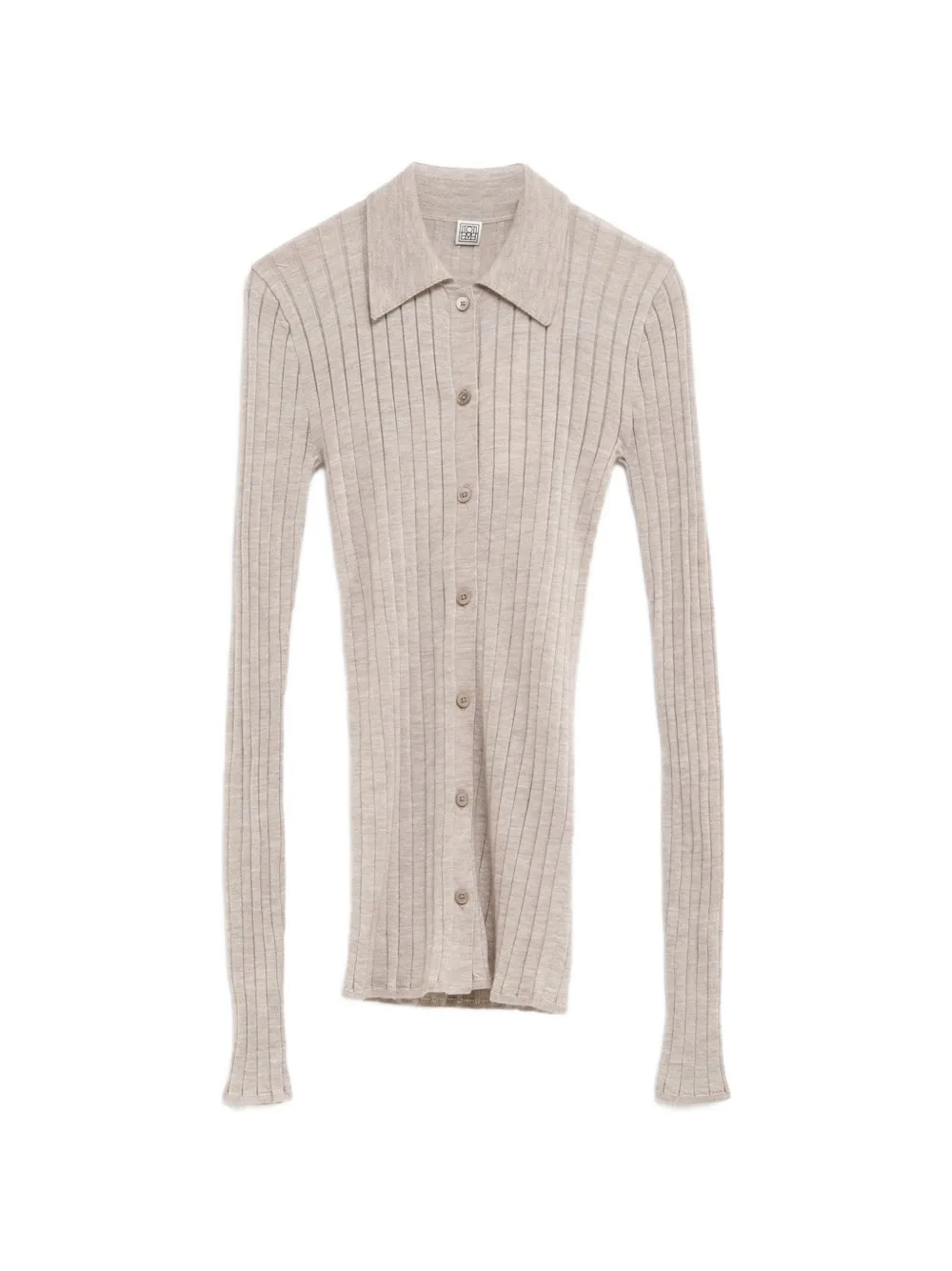 TOTEME ribbed-knit cardigan - Toni neutri