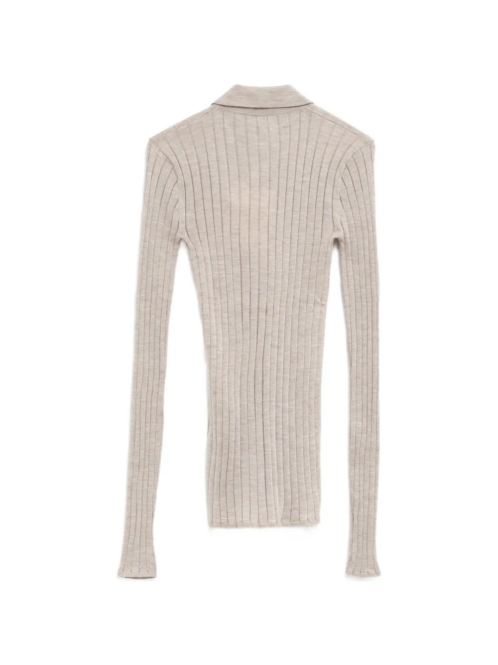 TOTEME Ribgebreid vest Beige