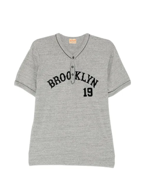 Whitesville contrast-trim marl T-shirt