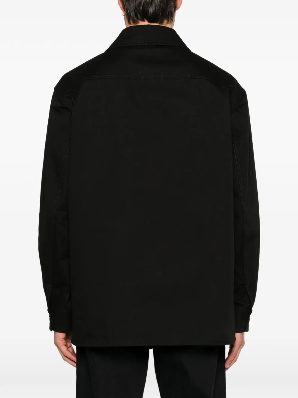 Valentino Garavani VLogo shirtjack met knopen Zwart
