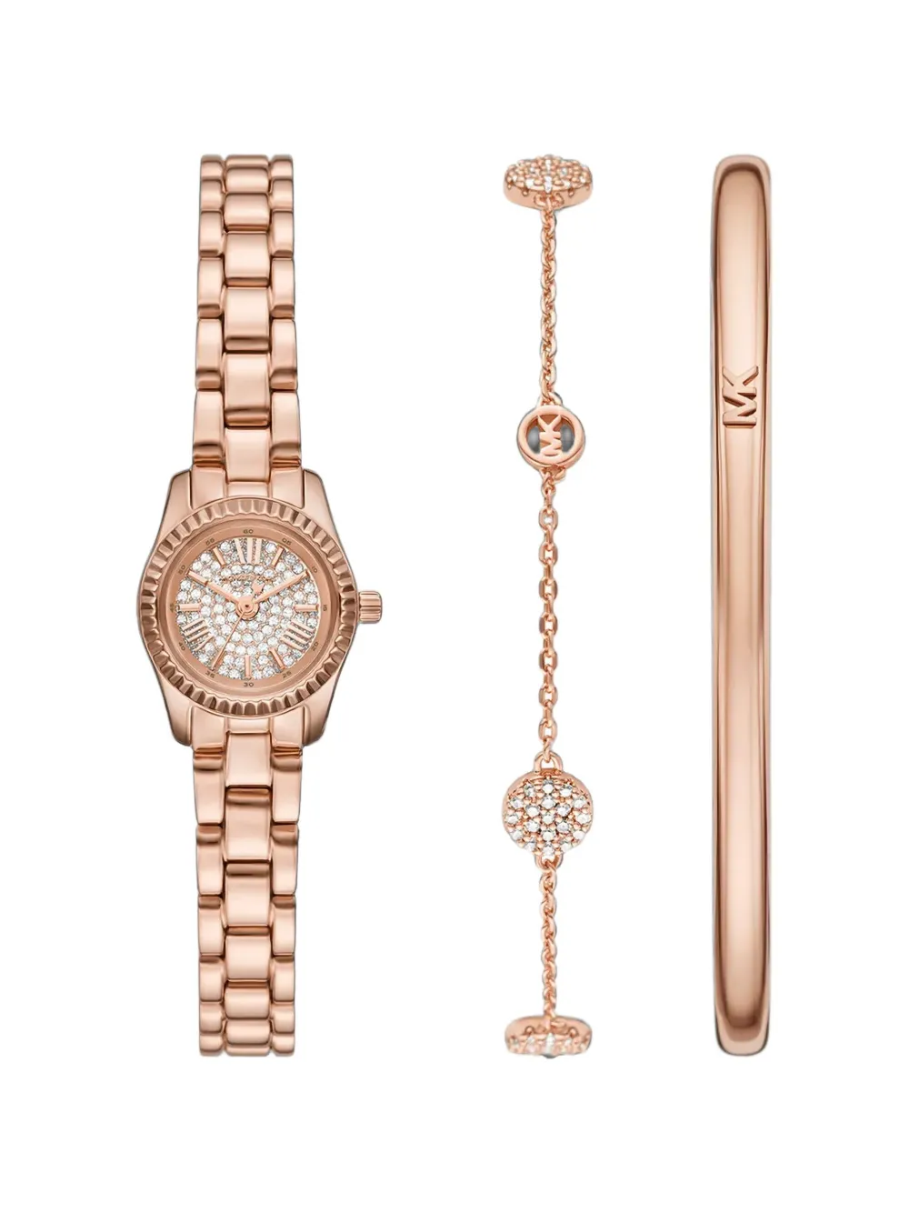 Michael Kors Set regalo con orologio e gioielli Lexington - Bianco