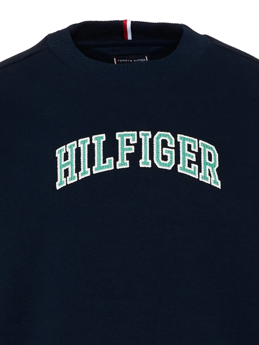Tommy Hilfiger Junior Sweater met logopatch Blauw