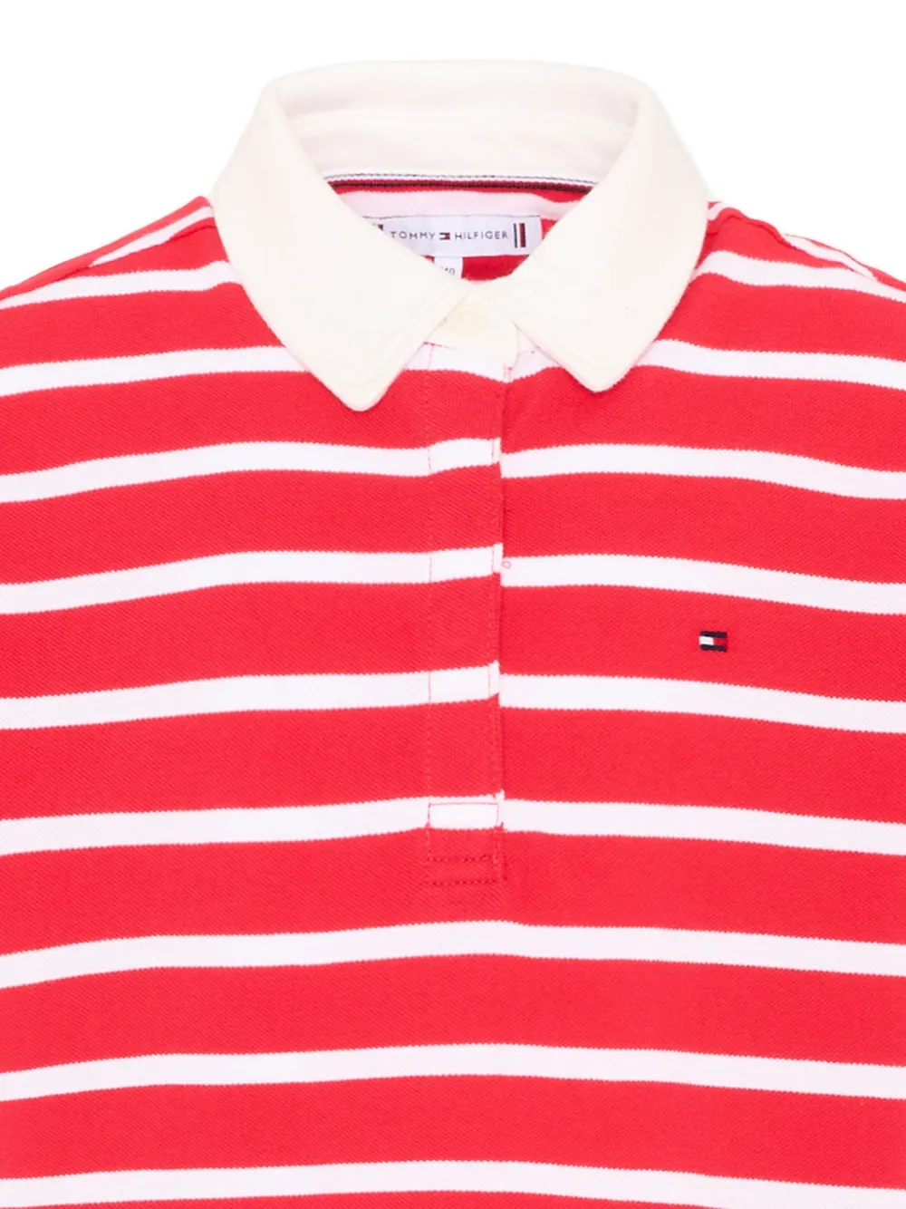 Tommy Hilfiger Junior Gestreept poloshirt Rood