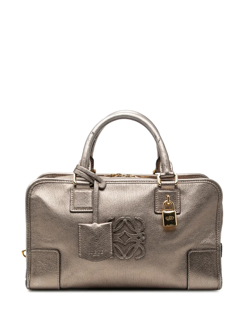 Loewe Pre-Owned 2010 Metallic Goatskin Amazona 28 handbag - Gold