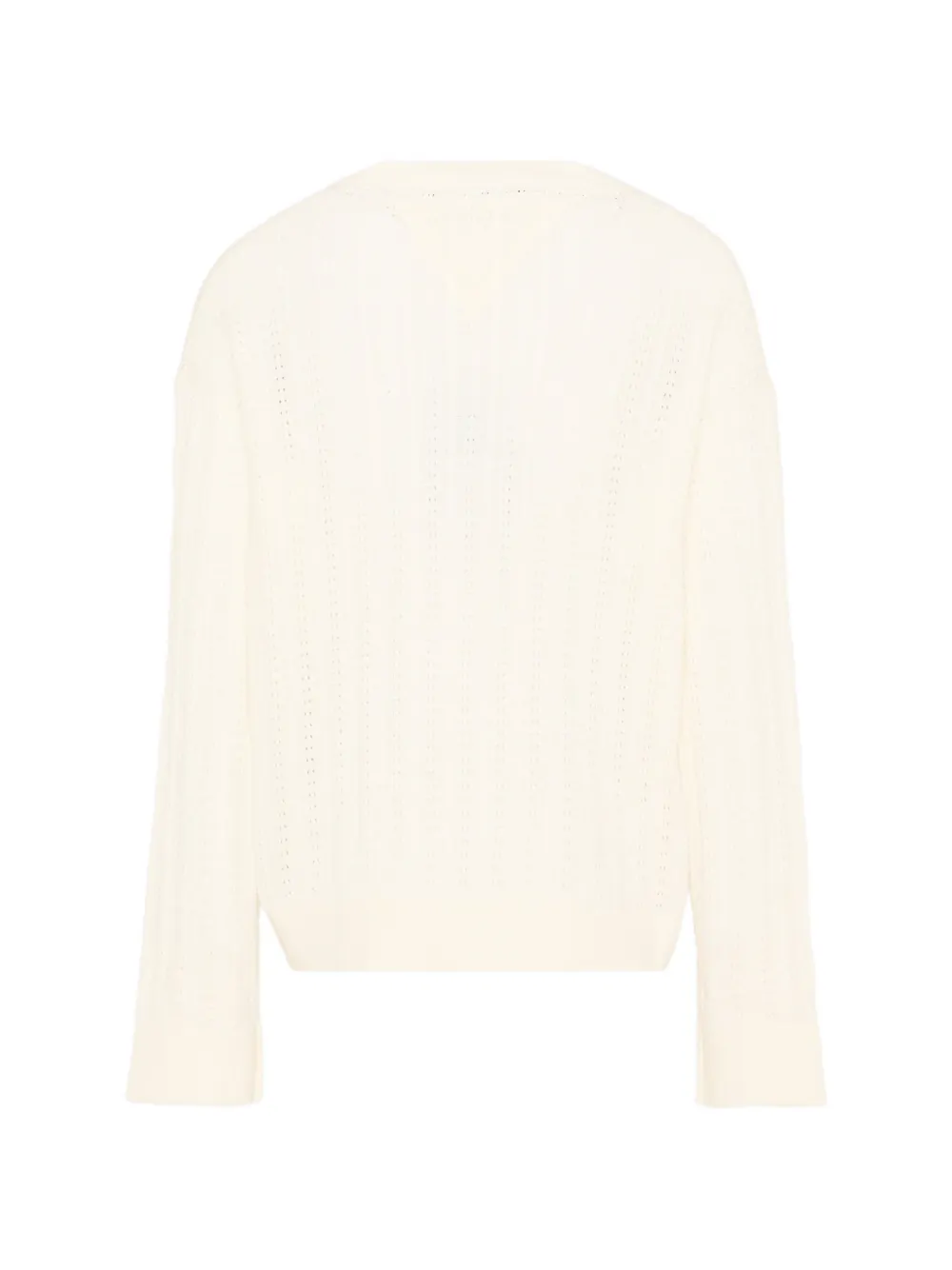Tommy Hilfiger Junior Pointelle gebreide trui Beige