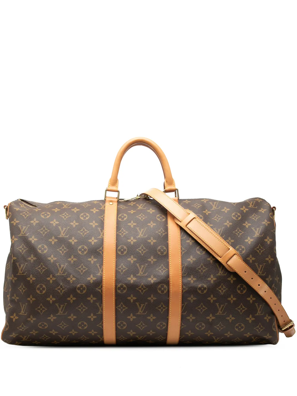 Louis Vuitton Pre-Owned 2005 Monogram Keepall Bandouliere 55 travel bag - Marrone