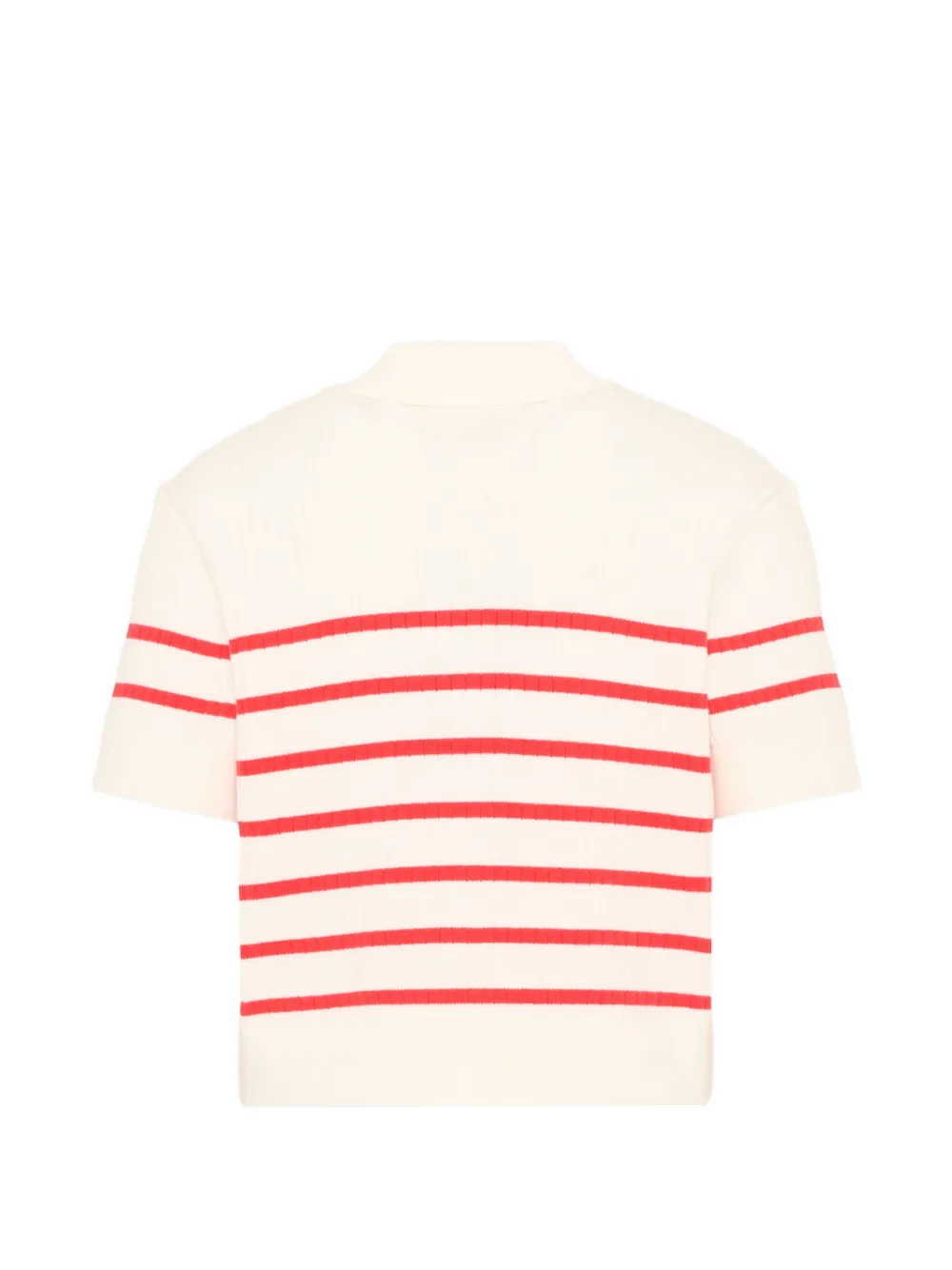 Tommy Hilfiger Junior Ribgebreid vest met strepen Beige