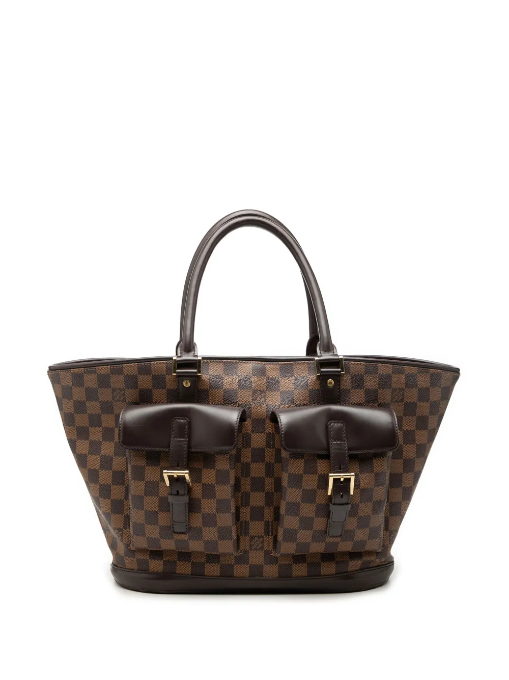 Louis Vuitton Pre-Owned 2003 Damier Ebene Manosque GM tote bag - Marrone