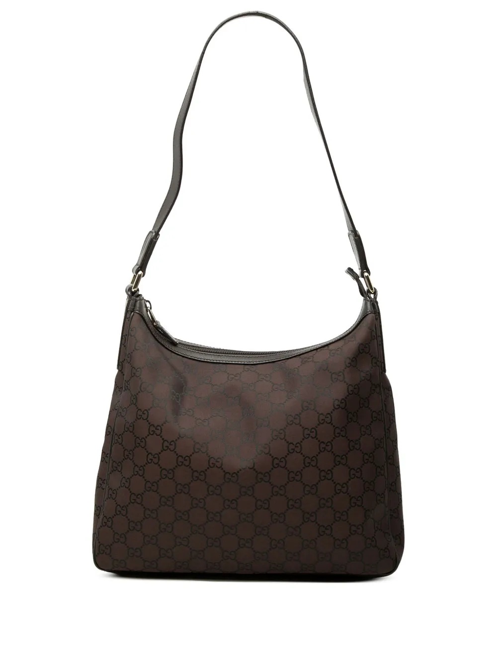 Gucci Pre-Owned 2000-2015 GG Nylon shoulder bag - Braun
