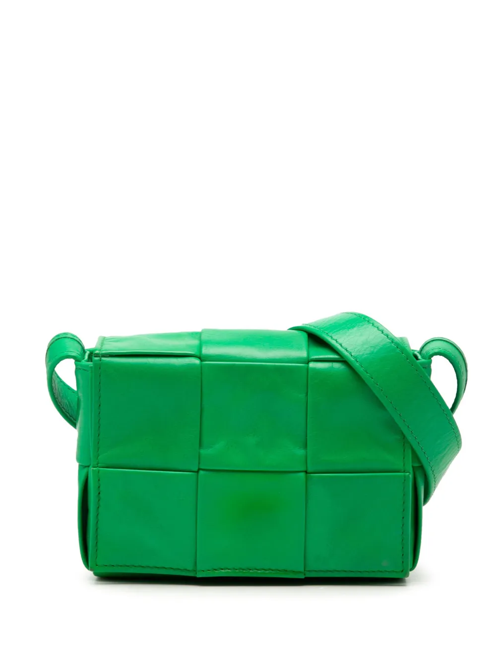 Bottega Veneta Pre-Owned 2012-2026 Candy Nappa Intrecciato Cassette crossbody bag - Grün