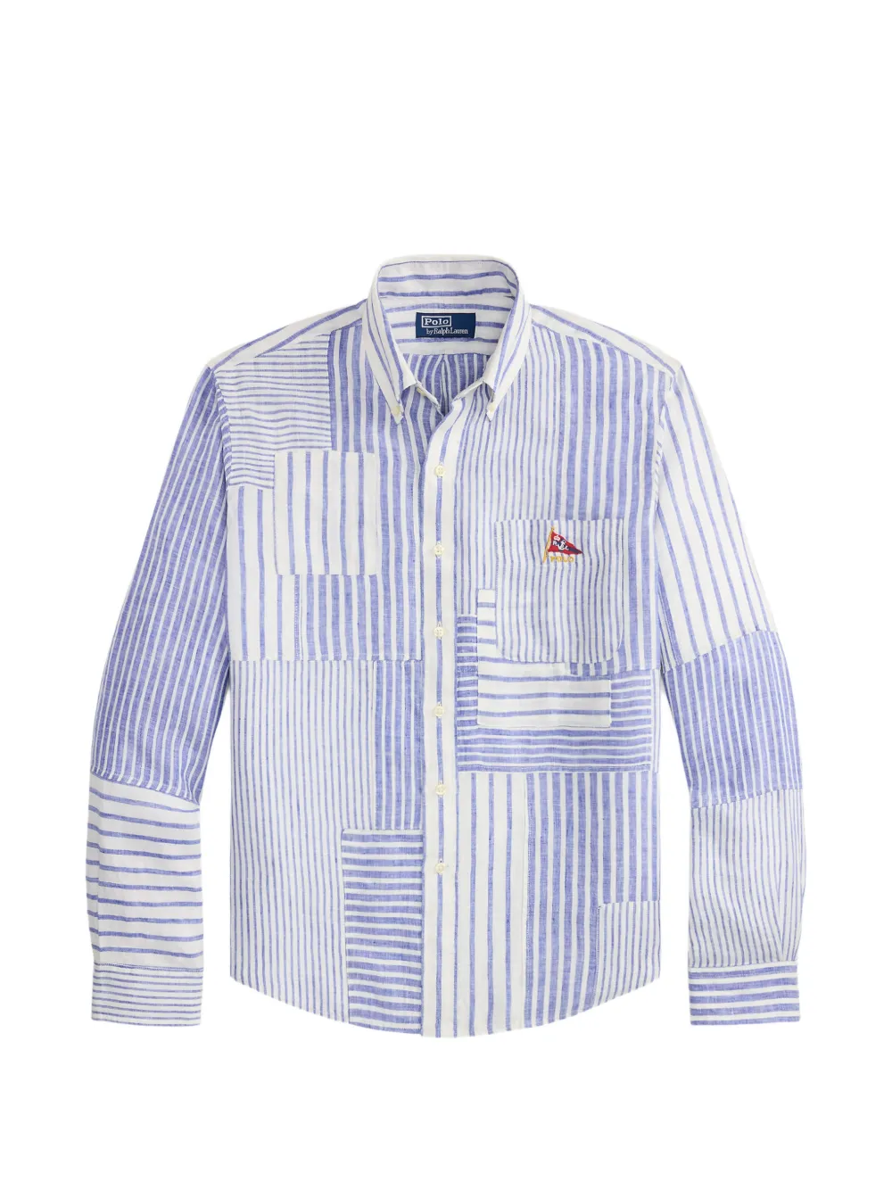 Polo Ralph Lauren Gestreiftes T-Shirt mit Logo - Blau