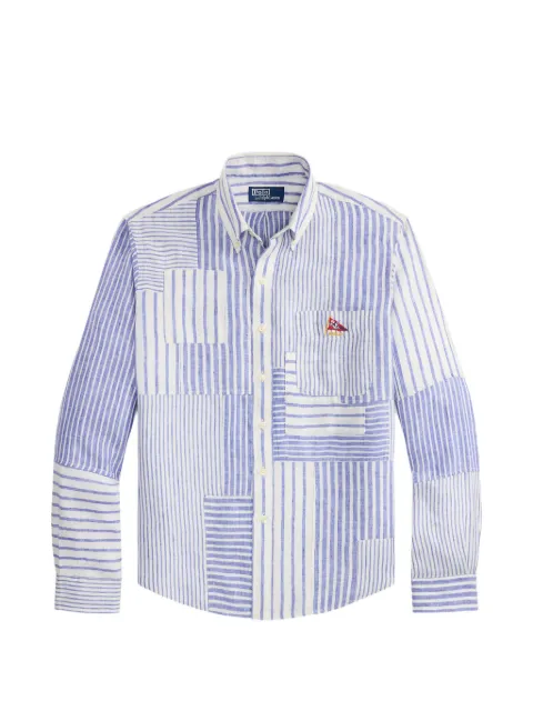 Polo Ralph Lauren logo-detail striped shirt