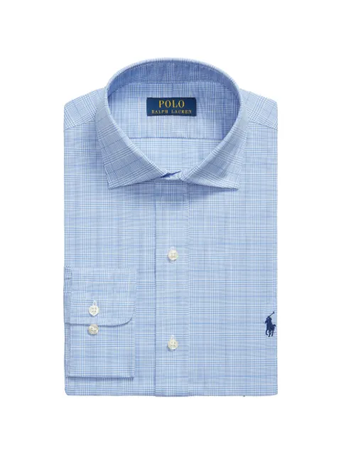 Polo Ralph Lauren camisa con logo bordado y motivo de cuadros