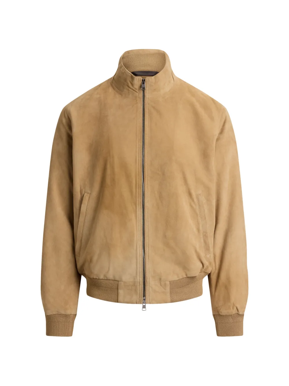 Polo Ralph Lauren Giacca in pelle scamosciata con zip - Toni neutri