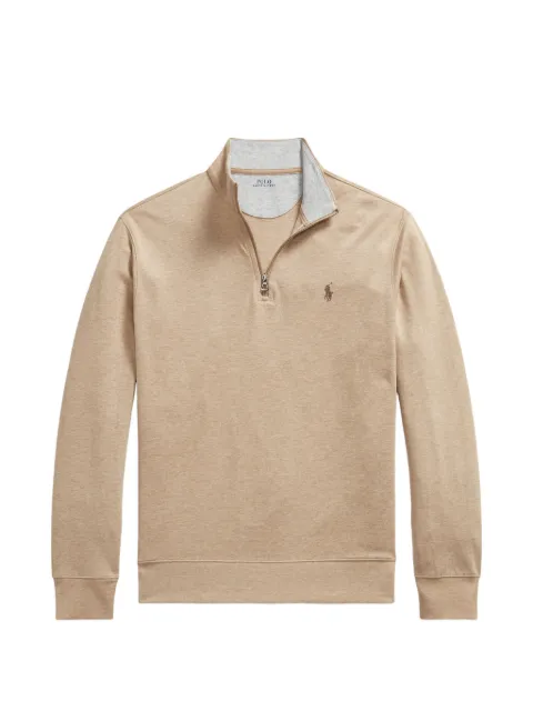 Polo Ralph Lauren quarter-zip embroidered-logo sweater