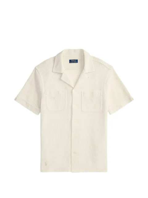 Polo Ralph Lauren mesh-knit camp-collar shirt