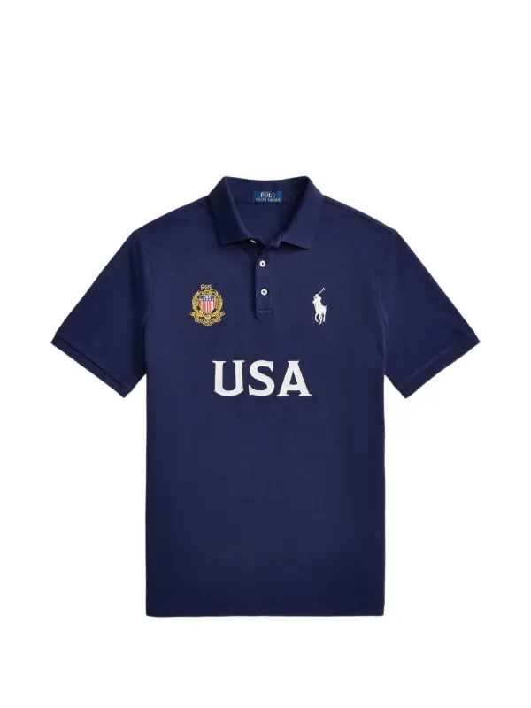 Polo Ralph Lauren ビッグポニー ポロシャツ Polo Ralph Lauren Big Pony ポロシャツ | ブルー | FARFETCH JP