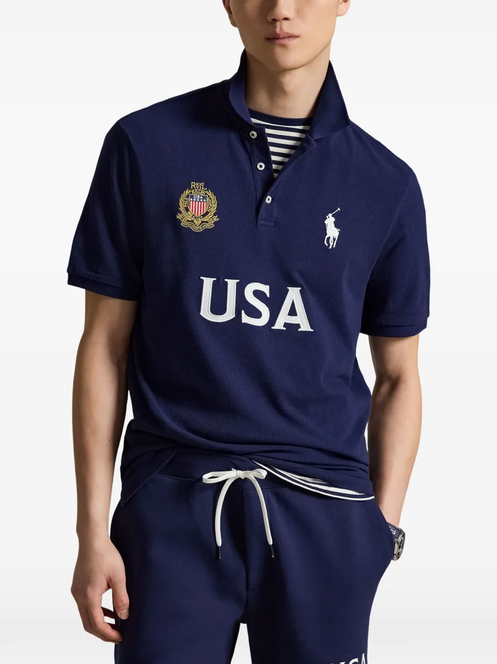 Polo Ralph Lauren Big Pony poloshirt met geborduurd logo Blauw